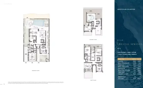 Crystal Springs Villa: Floor plan Type 1, 8,465 sq ft