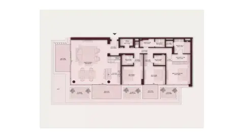 Shoaq Residences: Floor plan Type A, 2,424 sq ft