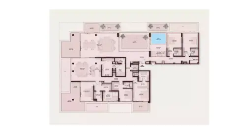 Shoaq Residences: Floor plan Type A, 6,517 sq ft