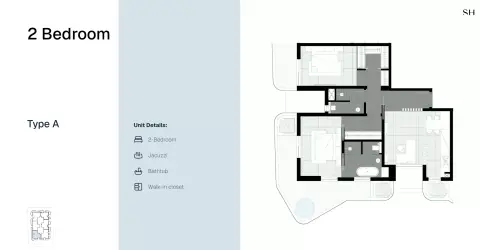 Marea Residence: Floor plan Type A