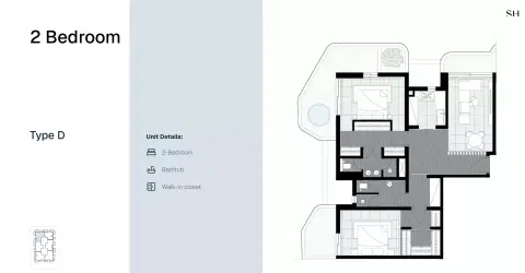 Marea Residence: Floor plan Type D