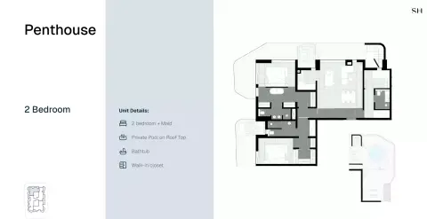 Marea Residence: Floor plan Type A