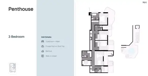 Marea Residence: Floor plan Type A