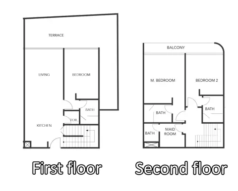 Sunset Bay: Floor plan Type B, 2,286 sq ft