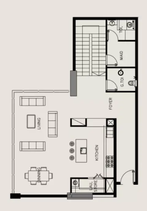 Tivanno Residence: फ़्लोर प्लान Type 1, 3,695 sq ft