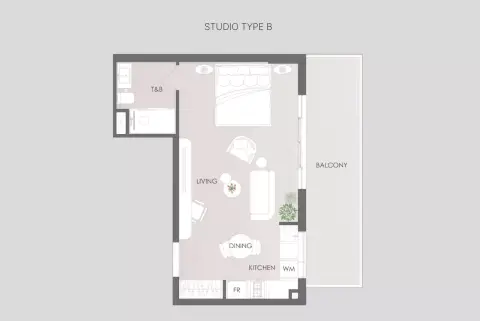Delvara Residence: Планировка Type B