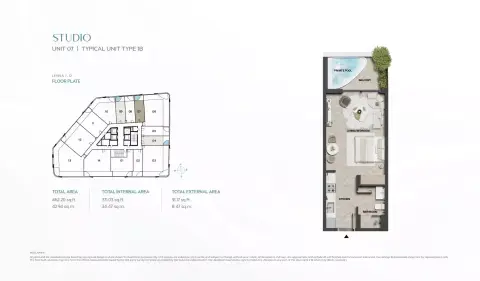 Weybridge Gardens Phase 5: Floor plan Type A, 462 sq ft