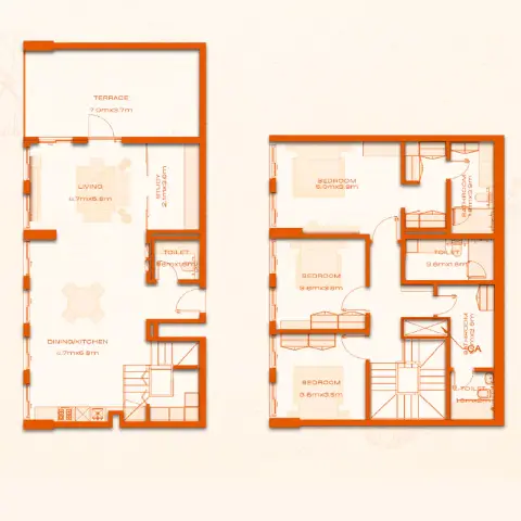 Avenew 888: Floor plan Type A, 2,312 sq ft