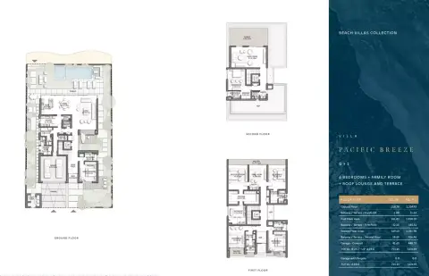 Villa Pacific Breeze: Plattegrond Pacific Breeze, 7,676 sq ft
