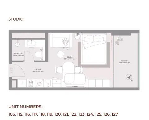 Linea: Floor plan Type 1