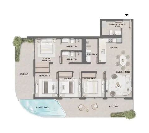 Weybridge Gardens Phase 4: Floor plan Type A, 1,844 sq ft