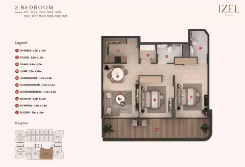 Izel: Floor plan Type 1