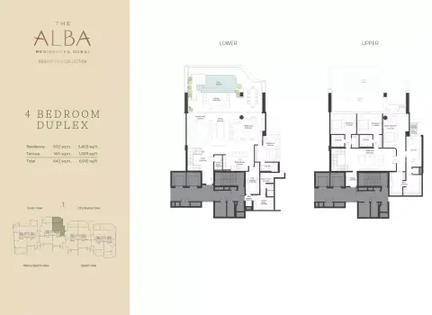 The Alba Residences Dorchester Collection: Floor plan Type A, 6,912 sq ft