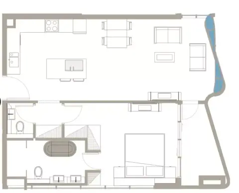 Iluka: Floor plan Type B, 804 sq ft