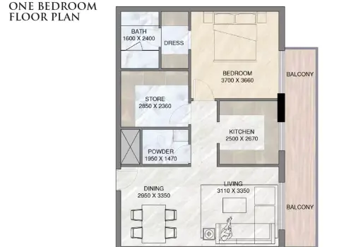 Sunbliss Residence: Планировка Type A