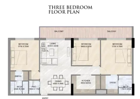 Sunbliss Residence: Планировка Type A
