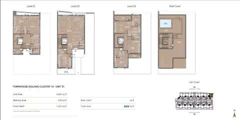 Takaya Kalina: Floor plan Cluster 1A - Unit 01, 4,273 sq ft