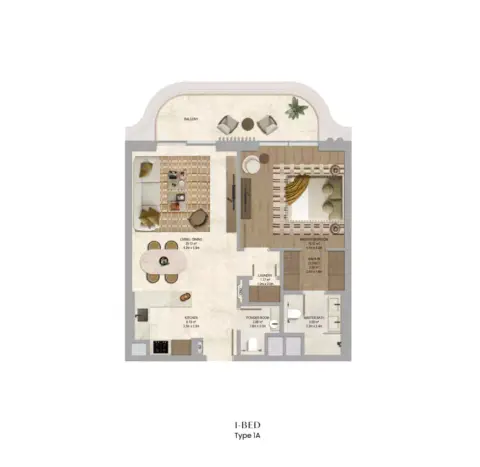 The Canopies: Floor plan Type 1A
