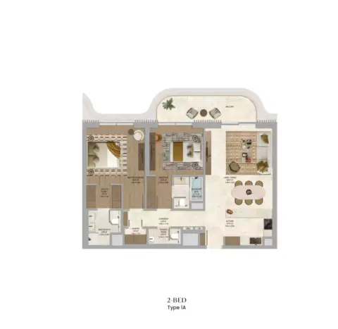 The Canopies: Floor plan Type 1A
