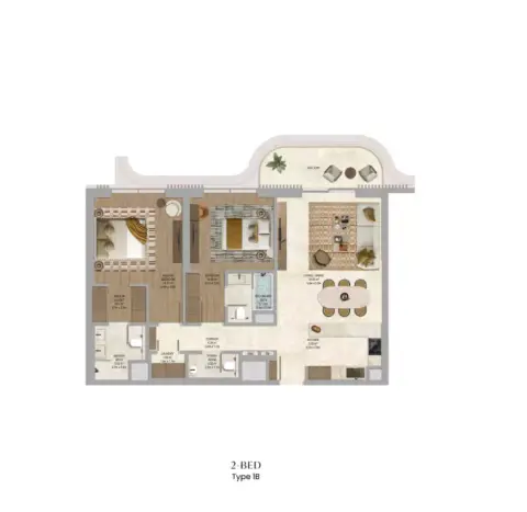 The Canopies: Floor plan Type 1B