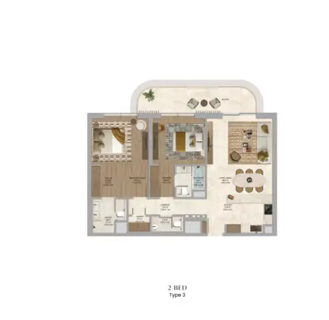 The Canopies: Floor plan Type 3