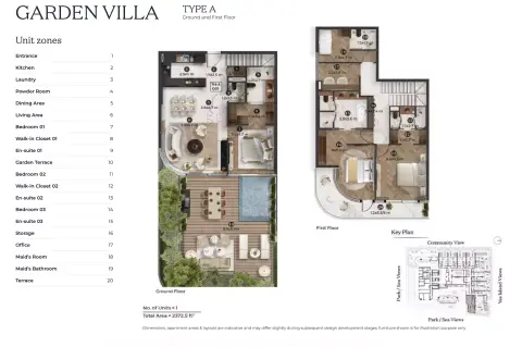 Stellar by Elie Saab: Floor plan Type A, 2,372 sq ft