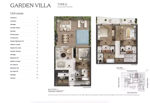 Stellar by Elie Saab: Floor plan Type G, 2,400 sq ft