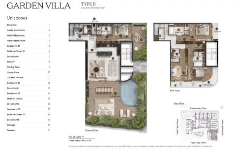 Stellar by Elie Saab: Floor plan Type B, 3,447 sq ft