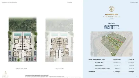 Manchester City Yas Residences A: Type 1-Maisonette, 14,746 sq ft 户型图
