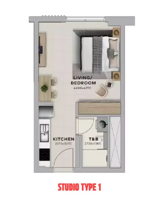 Yas Living: Floor plan Type 1