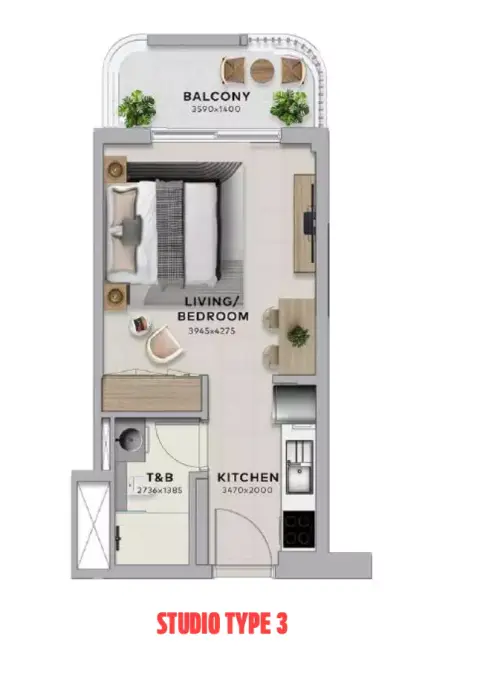 Yas Living: Floor plan Type 3