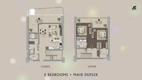 Yas Park Place: Plan Type 1, 2,421 sq ft