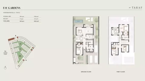 Fay Hills: Floor plan Type 2, 3,514 sq ft
