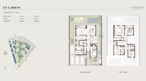 Fay Hills: Floor plan Type 1, 4,215 sq ft