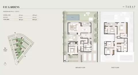 Fay Hills: Floor plan Type 2, 5,176 sq ft