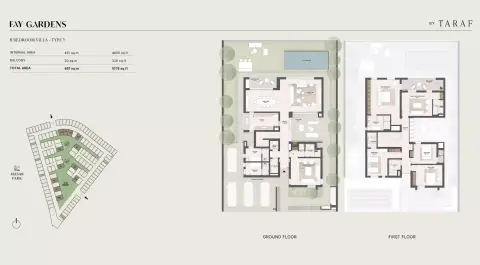 Fay Hills: Floor plan Type 1, 5,176 sq ft