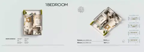 Juman 3: Floor plan Type A, 926 sq ft