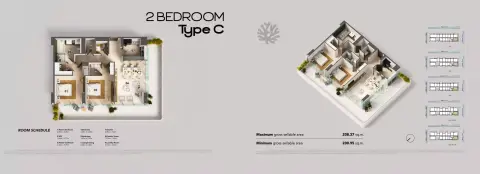 Juman 3: Floor plan Type C + M, 2,153 sq ft