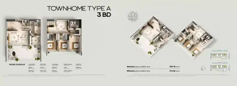 Juman 3: Floor plan Type A TH, 3,391 sq ft