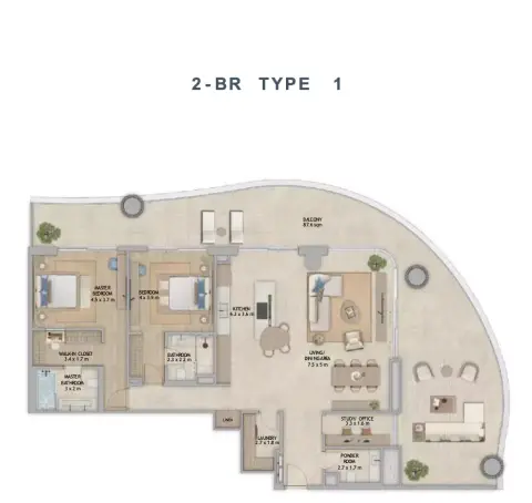 Mamsha Palm: Plattegrond Type 1