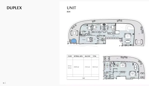 Henge Residences: Floor plan Type 804, 6,923 sq ft