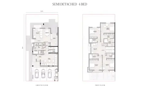 Al Deem Townhomes: Plan Type 1, 4,069 sq ft
