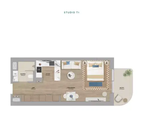 The Beach House Fahid: Планировка Type T1