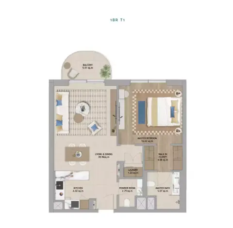The Beach House Fahid: Планировка Type T1