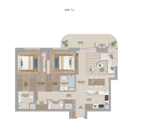The Beach House Fahid: Планировка Type T4
