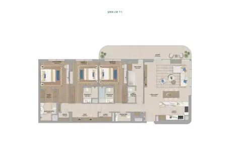 The Beach House Fahid: Планировка Type T1