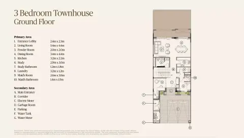 Nawayef Village: Floor plan Type A, 2,669 sq ft