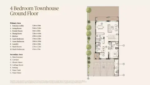 Nawayef Village: Floor plan Type A, 2,744 sq ft