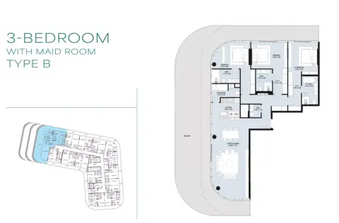 Novayas: Floor plan Type B+Maid