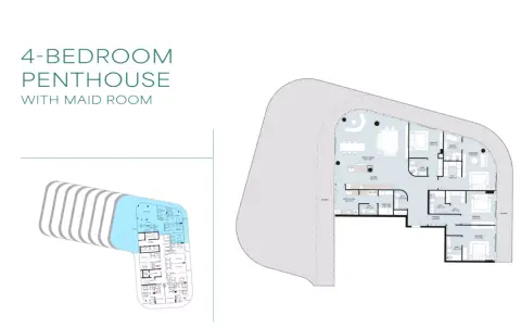 Novayas: Floor plan Type A+Maid